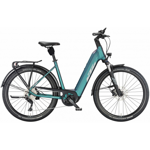 KTM MACINA GRAN 720 (750 Wh), 10 Gang Kettenschaltung, Damenfahrrad, Deep, Modell 2023, 29 Zoll 51 cm green purple flip matt (silver+black)