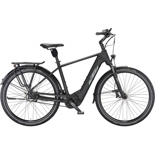 KTM MACINA CITY 610 belt (625 Wh), 5 Gang Nabenschaltung, Herrenfahrrad, Diamant, Modell 2024, 28 Zoll 51 cm black matt (grey+silver)