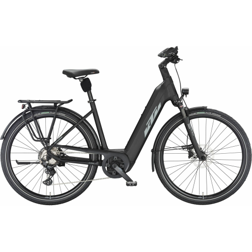 KTM CENTO 10 PLUS (750 Wh), 10 Gang Kettenschaltung, Damenfahrrad, Deep, Modell 2024, 28 Zoll 56 cm black matt (grey+green)