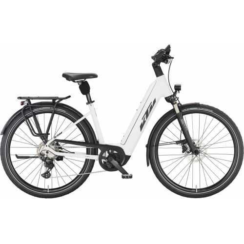 KTM CENTO 10 PLUS (750 Wh), 10 Gang Kettenschaltung, Damenfahrrad, Deep, Modell 2024, 28 Zoll 56 cm white matt (black+red)