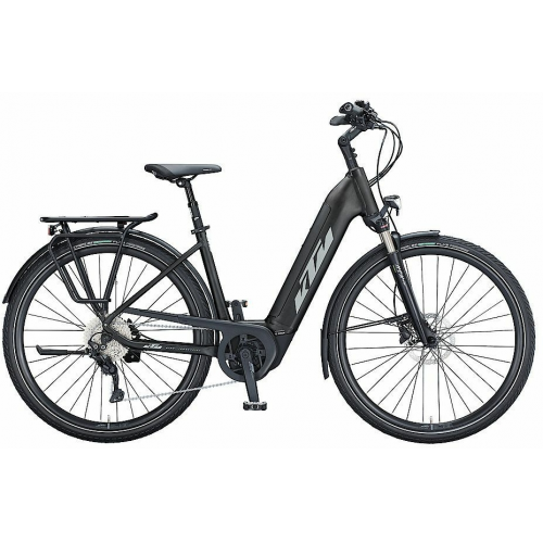 KTM CENTO 10 (625 Wh), 10 Gang Kettenschaltung, Damenfahrrad, Deep, Modell 2024, 28 Zoll 46 cm black matt (grey+green)