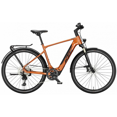 KTM MACINA SPORT SX 10 (400 Wh), 11 Gang Kettenschaltung, Herrenfahrrad, Diamant, Modell 2024, 28 Zoll 51 cm burnt orange (black)