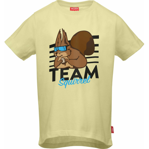 WOOM T-Shirt TEAM SQUIRREL 130/140 yellow