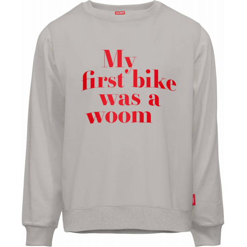 WOOM Sweater MY FIRST BIKE 110/120 grey