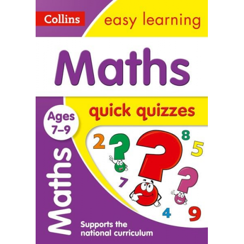 Collins Easy Learning - Maths Quick Quizzes Ages 7-9