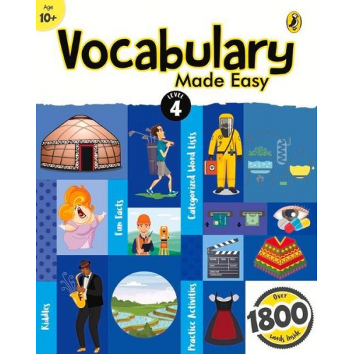 Sonia Mehta - Vocabulary Made Easy Level 4: Fun, Interactive English Vocab Builder, Activity & Practice Book with Pictures for Kids 10+, Collection of 1800+ Everyda