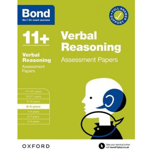 Bond 11 Frances Down - Bond 11+: Bond 11+ Verbal Reasoning Assessment Papers 8-9 years