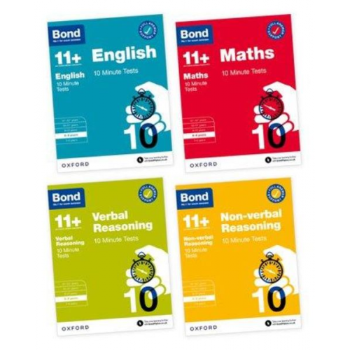 Bond 11 - Bond 11+: Bond 11+ 10 Minute Tests Bundle with Answer Support 8-9 years