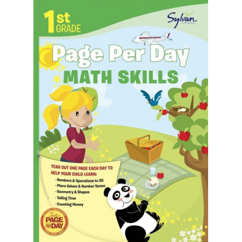 Sylvan Learning - 1st Grade Page Per Day: Math Skills