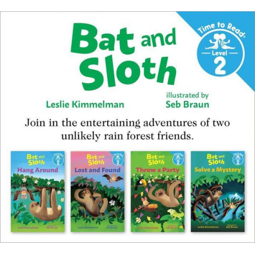 Leslie Kimmelman - Bat and Sloth Set #1 (Bat and Sloth: Time to Read, Level 2)