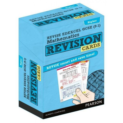 Harry Smith - Pearson REVISE Edexcel GCSE Maths (Higher): Revision Cards incl. online revision, quizzes and videos - for 2025 and 2026 exams