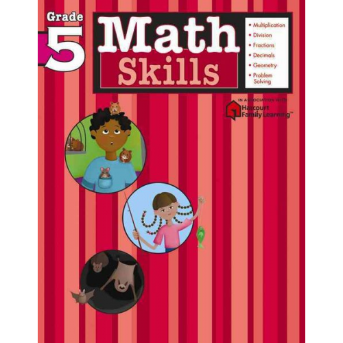 Flash Kids (EDT) - Math Skills: Grade 5 (Flash Kids Harcourt Family Learning)