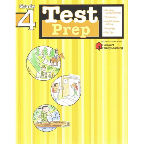 Flash Kids Editors - Test Prep: Grade 4 (Flash Kids Harcourt Family Learning)