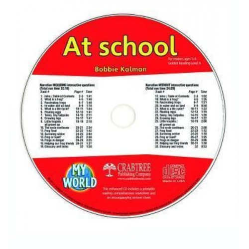 Bobbie Kalman - At School - CD Only