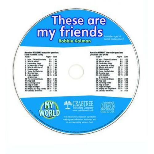 Bobbie Kalman - These Are My Friends - CD Only