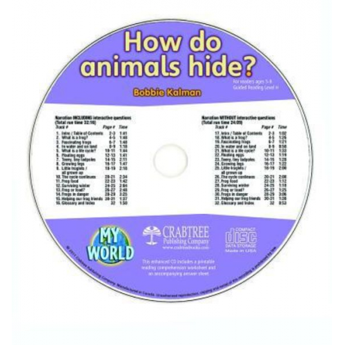 Bobbie Kalman - How Do Animals Hide? - CD Only