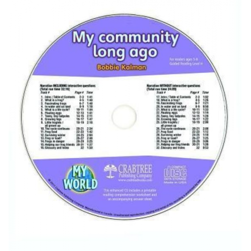 Bobbie Kalman - My Community Long Ago - CD Only