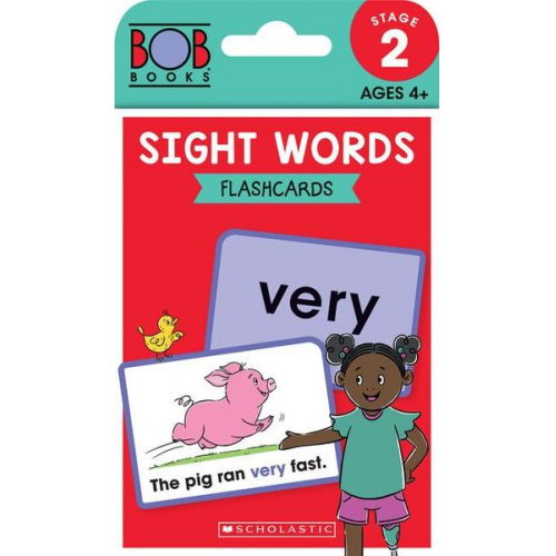 Scholastic - Bob Books - Sight Words Flashcards Phonics, Ages 4 and Up, Kindergarten (Stage 2: Emerging Reader)