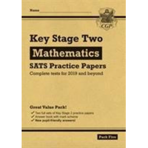 Cgp Books - KS2 Maths SATS Practice Papers: Pack 5 - for the 2025 tests (with free Online Extras)