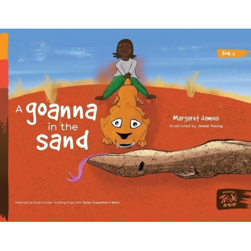 Margaret James - A goanna in the sand