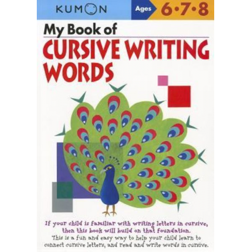 Kumon My Book of Cursive Writing Words