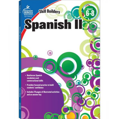 Spanish II, Grades 6 - 8 (Skill Builders), Grades 6 - 8