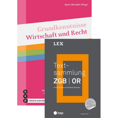 Aymo Brunetti Rahel Balmer-Zahnd Vera Friedli Adrian S. Müller Renato C. Müller Vasquez Callo - Spezialangebot «Textsammlung ZGB | OR» und «Grundkenntnisse Wirtschaft und Recht»