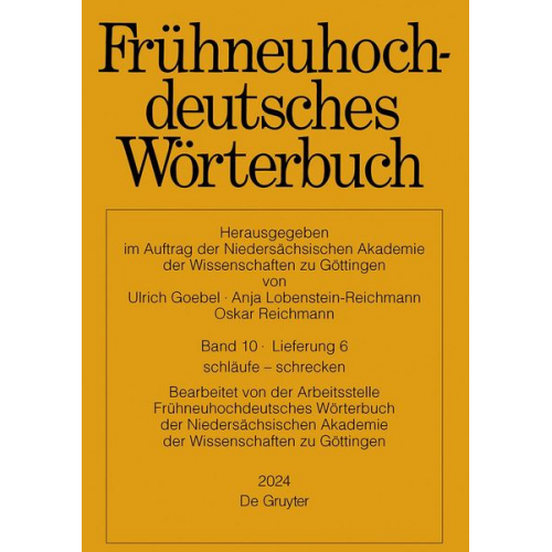 Frühneuhochdeutsches Wörterbuch / schläufe – schrecken