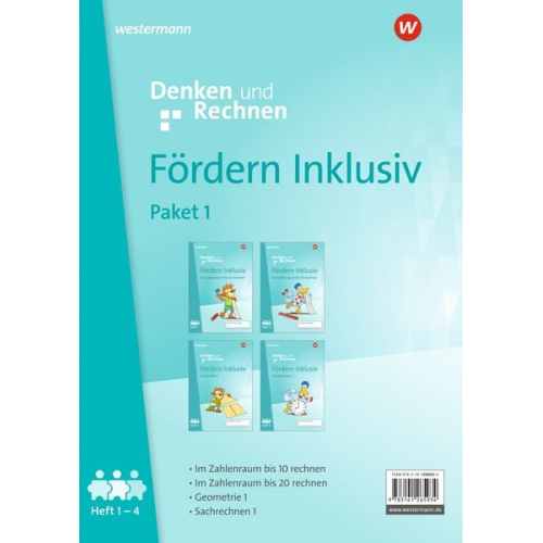 Fördern Inklusiv. Hefte 1-4 im Paket Denken und Rechnen