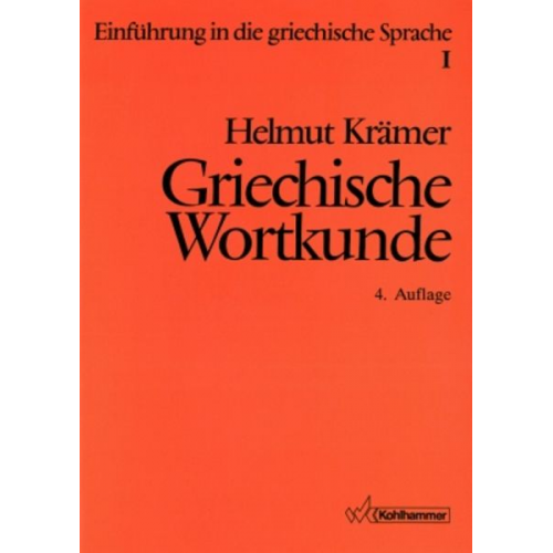 Helmut Krämer - Krämer, H: Einf. gr. Sprache 1