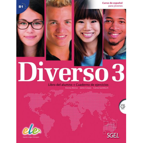 Encina Alonso Jaime Corpas Carina Gambluch - Diverso 3 Kurs-/Arbeitsb. mit MP3-CD