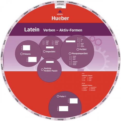 Wheel. Latein Verben. Aktive Formen