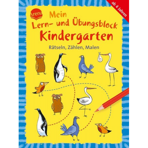 Helen Seeberg - Mein Lern- und Übungsblock Kindergarten. Rätseln, Zählen, Malen