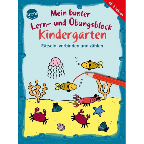 Edith Thabet - Mein bunter Lern- und Übungsblock Kindergarten. Rätseln, verbinden und zählen