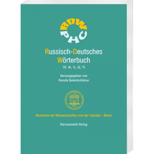 Russisch-Deutsches Wörterbuch. Band 16: Ф, Х, Ц, Ч