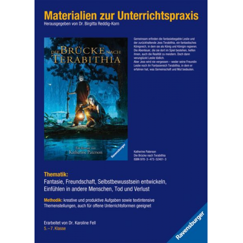 Katherine Paterson - Materialien zur Unterrichtspraxis - Katherine Paterson: Die Brücke nach Terabithia