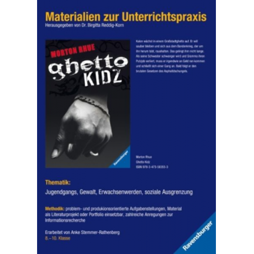 Morton Rhue - Morton Rhue: Ghetto Kidz. Materialien zur Unterrichtspraxis