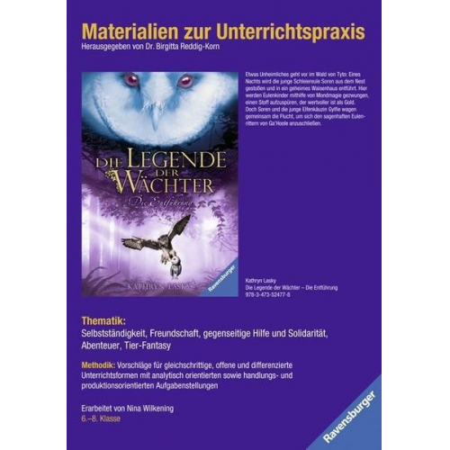 Kathryn Lasky - Materialien Unterrichtspraxis - Lasky: Legende Wächter/Entf.