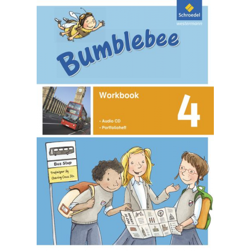 Gisela Ehlers Ursula Michailow-Drews Michaela Schönau Hannelore Tait Anna Van Montagu - Bumblebee 4. Workbook 4 plus Portfolioheft und Pupil's Audio-CD