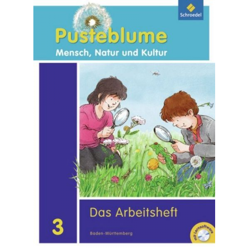 Pusteblume 3. Mensch, Natur und Kultur. Arbeitsheft mit CD-ROM. Baden-Württemberg