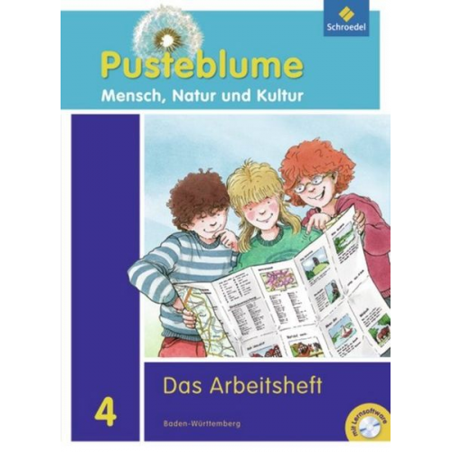 Pusteblume 4. Mensch, Natur und Kultur. Arbeitsheft mit CD-ROM. Baden-Württemberg