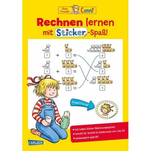 Hanna Sörensen - Conni Gelbe Reihe (Beschäftigungsbuch): Rechnen lernen mit Sticker-Spaß