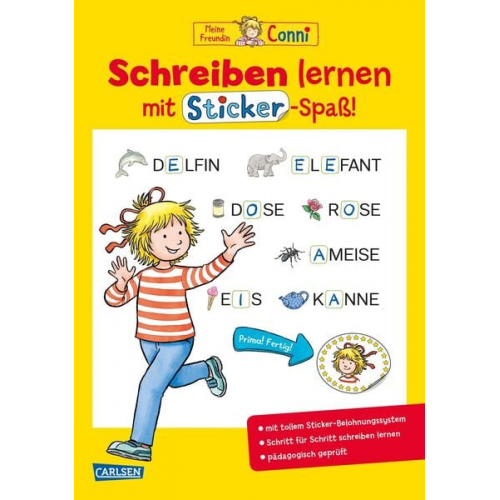 Hanna Sörensen - Conni Gelbe Reihe (Beschäftigungsbuch): Schreiben lernen mit Sticker-Spaß