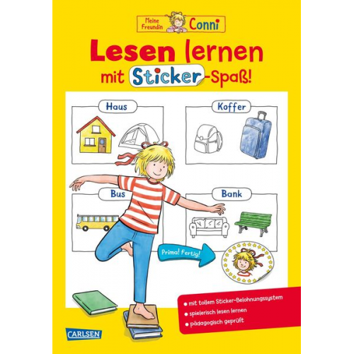 Hanna Sörensen - Conni Gelbe Reihe (Beschäftigungsbuch): Lesen lernen mit Sticker-Spaß