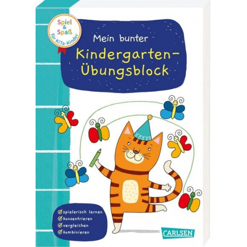 Anna Himmel - Spiel+Spaß für KiTa-Kinder: Mein bunter Kindergarten-Übungsblock