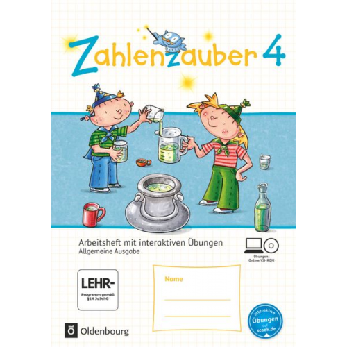 Bettina Betz Ruth Dolenc-Petz Christine Kullen Petra Ihn-Huber Hedwig Gasteiger - Zahlenzauber 4. Schuljahr - Allgemeine Ausgabe - Arbeitsheft mit interaktiven Übungen auf scook.de