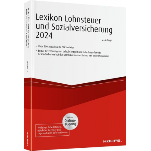 Lexikon Lohnsteuer und Sozialversicherung 2024 plus Onlinezugang