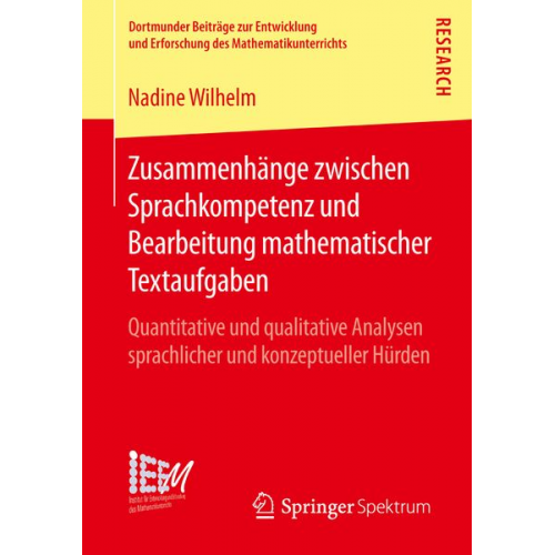 Nadine Wilhelm - Zusammenhänge zwischen Sprachkompetenz und Bearbeitung mathematischer Textaufgaben