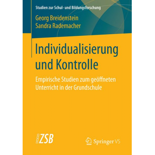 Georg Breidenstein Sandra Rademacher - Individualisierung und Kontrolle