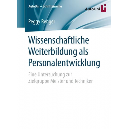 Peggy Renger - Wissenschaftliche Weiterbildung als Personalentwicklung